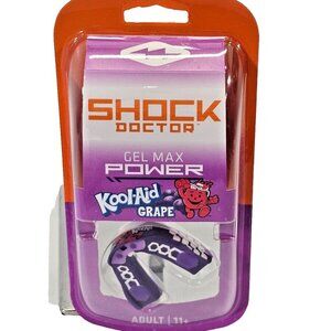 Shock Doctor Kool‎ Aid Gel Max Power Flavor Fusion Mouth Guard Grape ADULT